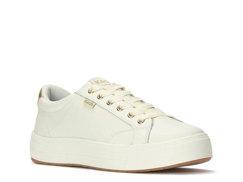 ケッズ レディース シューズ スニーカー プラットフォーム KedsPark Platform Sneaker Egret/Gold ゴールド