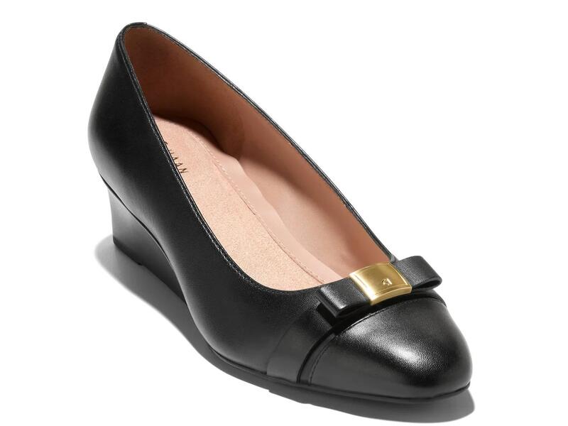 電話を掛けるハーン レディース シューズ パンプス Cole HaanMalta Wedge Pump Black 黒いこと