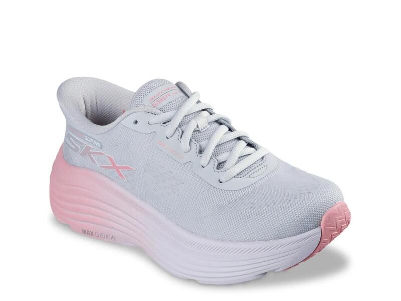 スケッチャーズ レディース シューズ スニーカー SkechersHands Free Slip-ins Max Cushioning Endeavour Hallandale Sneaker - Women's Grey/Pink グレー