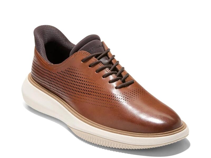 電話を掛けるハーン メンズ シューズ オックスフォード Cole HaanGrand Phaze Laser Oxford British Tan タン