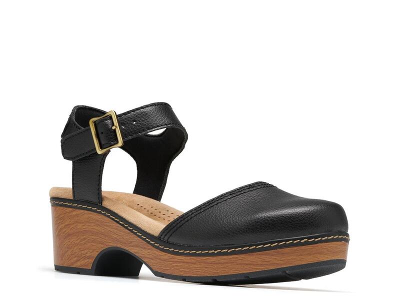 クラークス レディース シューズ サンダル プラットホーム ClarksPaizlee Platform Clog Black 黒いこと