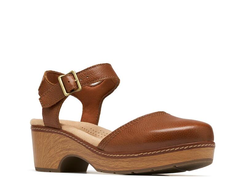クラークス レディース シューズ サンダル プラットホーム ClarksPaizlee Platform Clog Tan タン