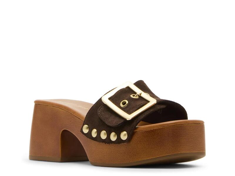 マッデンガール レディース シューズ サンダル プラットフォーム Madden GirlWoodland Platform Sandal Dark Brown ブラウン｜ReVida 店