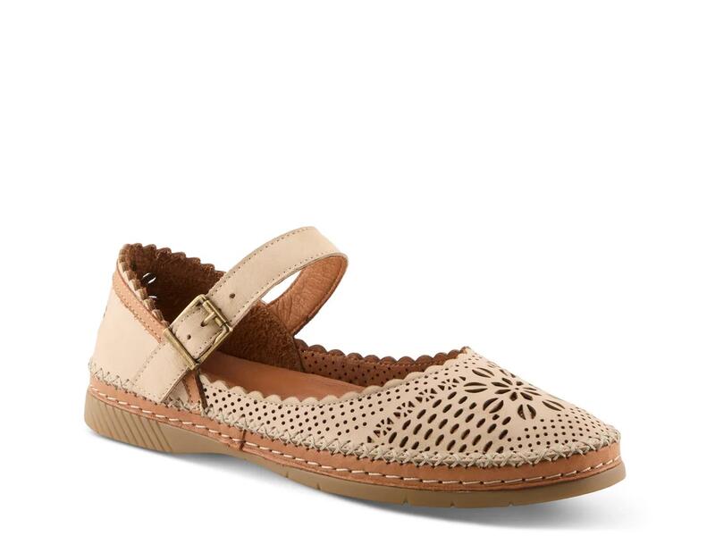 スプリングステップ レディース シューズ パンプス Spring StepEllabel Mary Jane Flat Beige Leather ベージュ