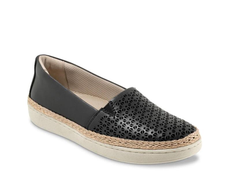 トロッターズ レディース シューズ スリッポン・ローファー TrottersAccent Slip-On Black 黒いこと レディース靴-ローファー-靴