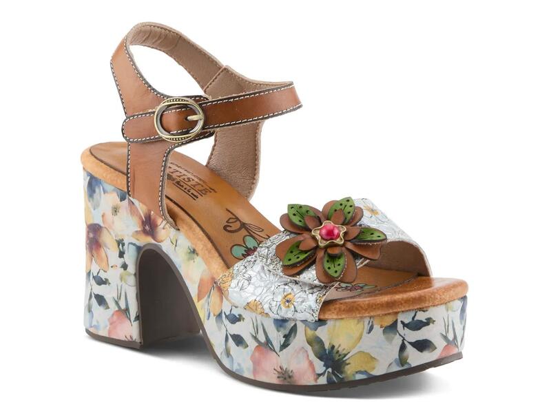 ラリティステ レディース シューズ サンダル プラットフォーム L'ArtisteFelis Platform Sandal Camel Multicolor キャメル｜ReVida 店