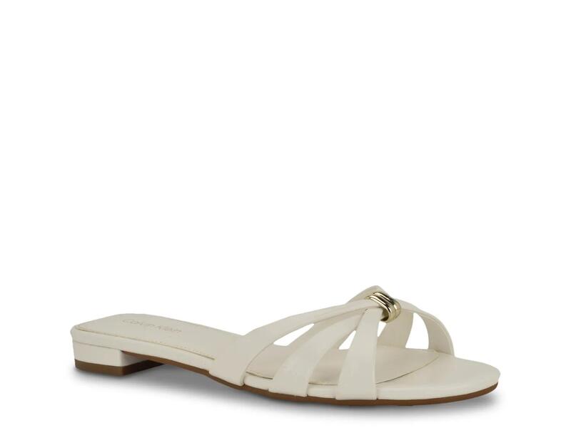 カルバンクライン レディース シューズ サンダル Calvin KleinPetula Sandal Off White 象牙色