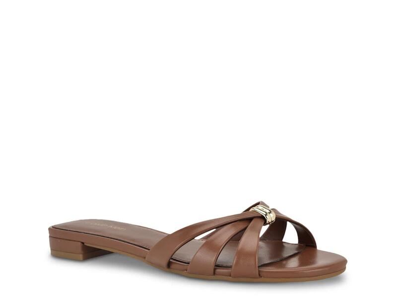 カルバンクライン レディース シューズ サンダル Calvin KleinPetula Sandal Dark Brown 赤銅色