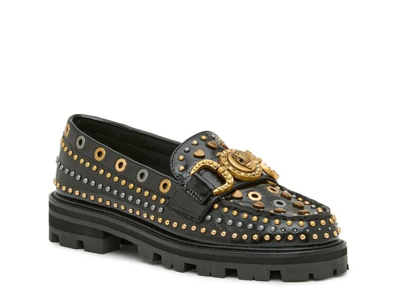 カートジェイガー レディース シューズ スリッポン・ローファー Kurt GeigerMansion Stud Loafer Black 黒いこと