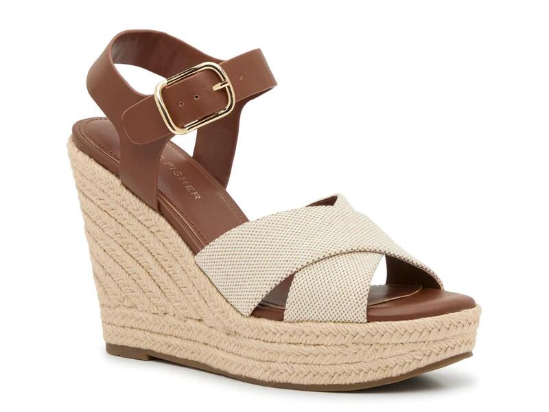 マークフィッシャー レディース シューズ サンダル Marc FisherHarvespadrille Wedge Sandal Natural/Brown 赤銅色