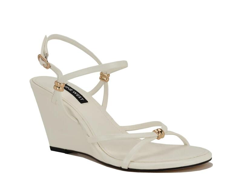 ナインウェスト レディース シューズ サンダル Nine WestDevva Wedge Sandal White ホワイト