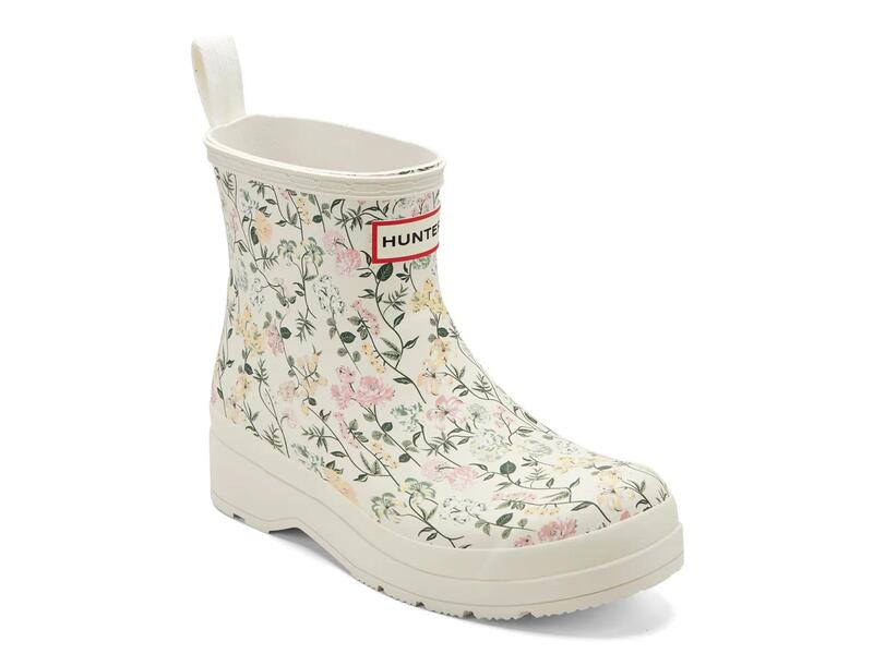 ハンター レディース シューズ ブーツ・レインブーツ HUNTERPlay Short Rain Boot - Women's Ivory/Multicolor Floral Print アイボリー