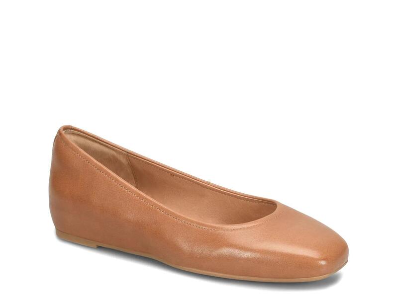 ホンブルグ帽 レディース シューズ パンプス SofftPoppy Flat Sand Leather 真砂 靴-レディース靴