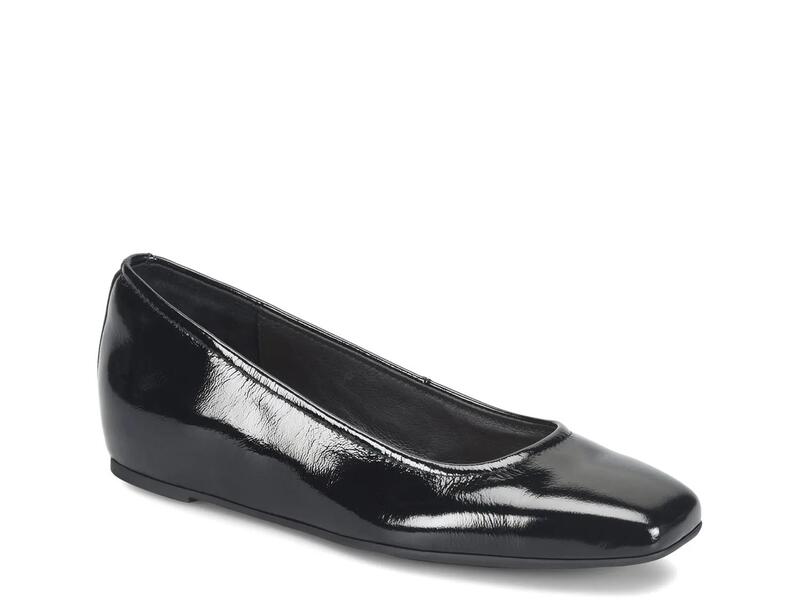 ホンブルグ帽 レディース シューズ パンプス SofftPoppy Flat Black Patent Leather 黒いこと 靴-パンプス