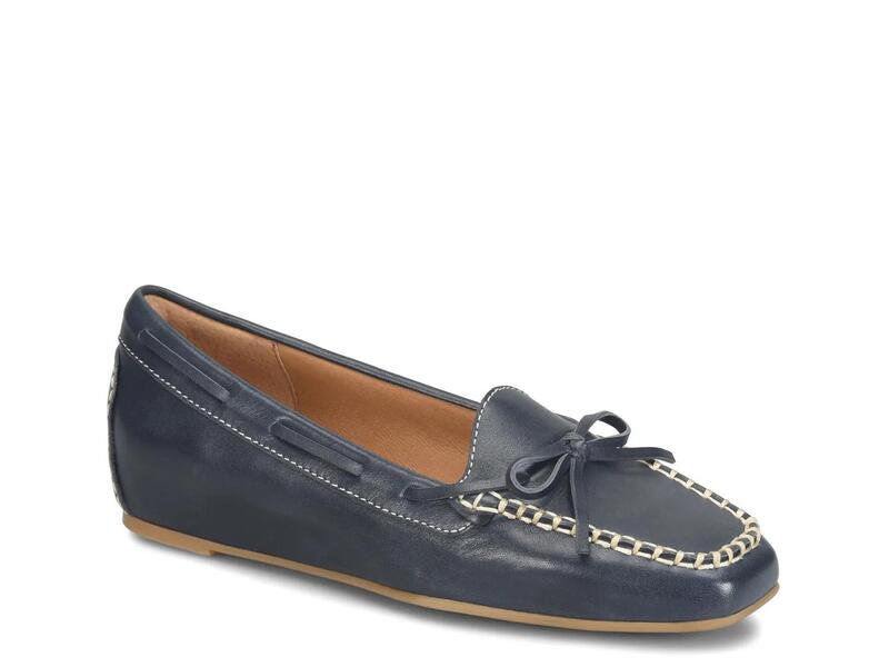ホンブルグ帽 レディース シューズ スリッポン・ローファー SofftPam Loafer Navy Leather 米国海軍 靴-ローファー