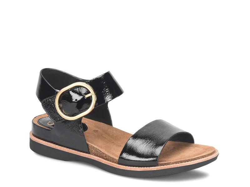 ソフト レディース シューズ サンダル SofftBali Sandal Black Patent Leather ブラック