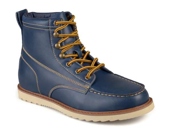 バンス メンズ シューズ ブーツ・レインブーツ Vance Co. Wyatt Boot Navy ネイビー