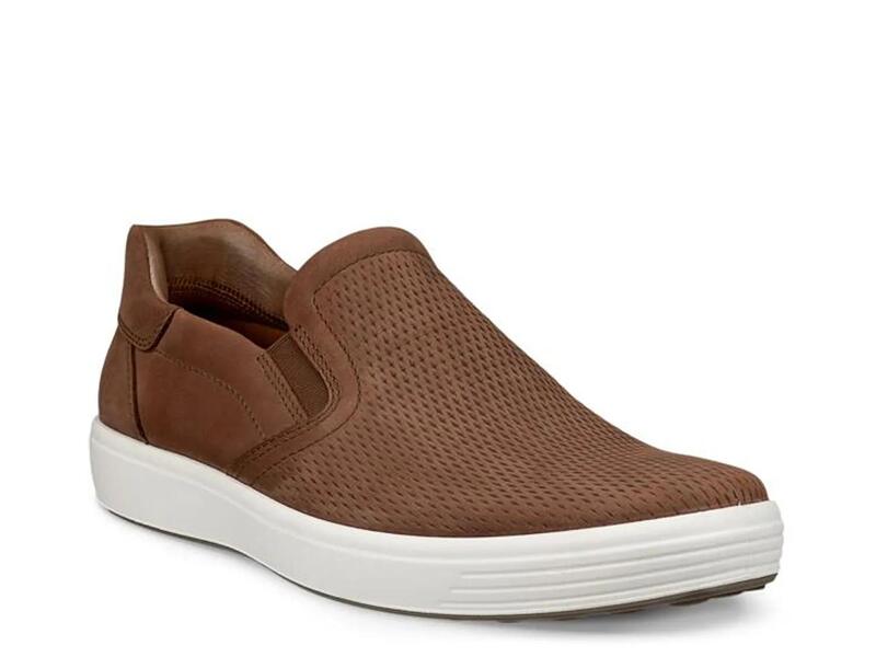 山びこ メンズ シューズ スリッポン・ローファー スニーカー ECCOSoft 7 Slip-On Sneaker - Men\u0027s Dark Brown 赤銅色