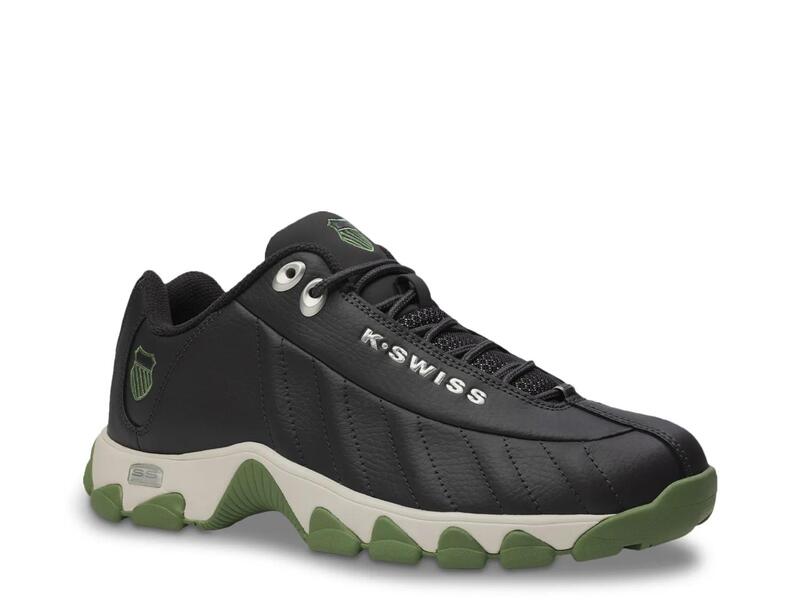 容れものイス メンズ シューズ スニーカー K-SwissST329 Sneaker - Men\u0027s Black/Green 黒いこと