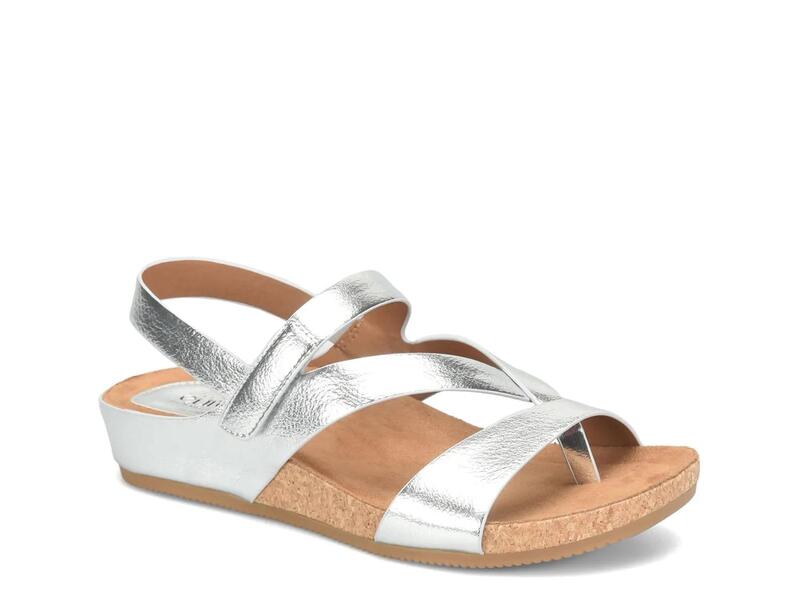 ユーロソフト レディース シューズ サンダル EurosoftGianetta Wedge Sandal Silver Metallic シルバー｜ReVida 店