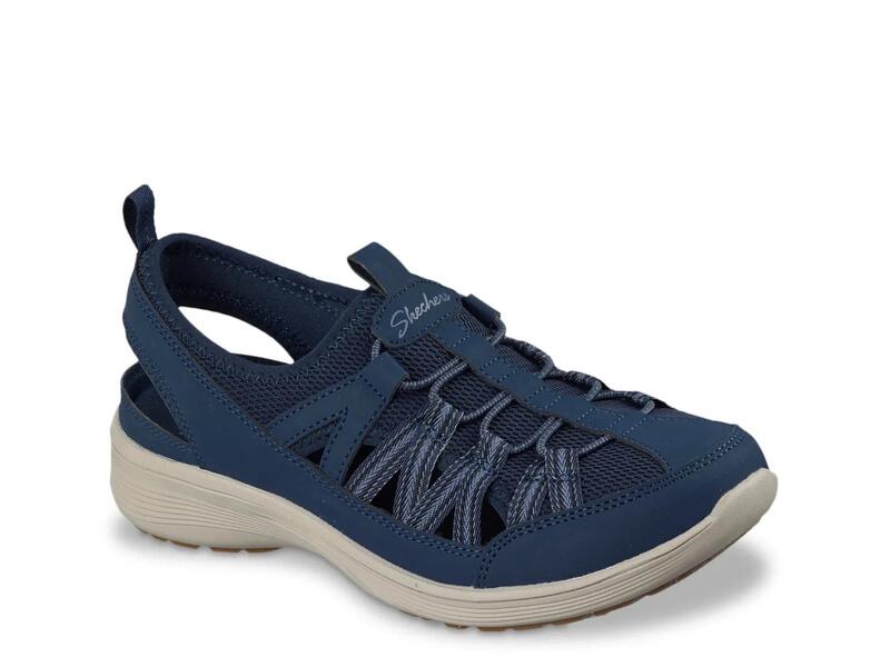 スケッチャーズ レディース シューズ サンダル 伸び伸びする相応う SkechersRelaxed Fit New Cool Sweet Promise Fisherman Sandal Navy 米国海軍