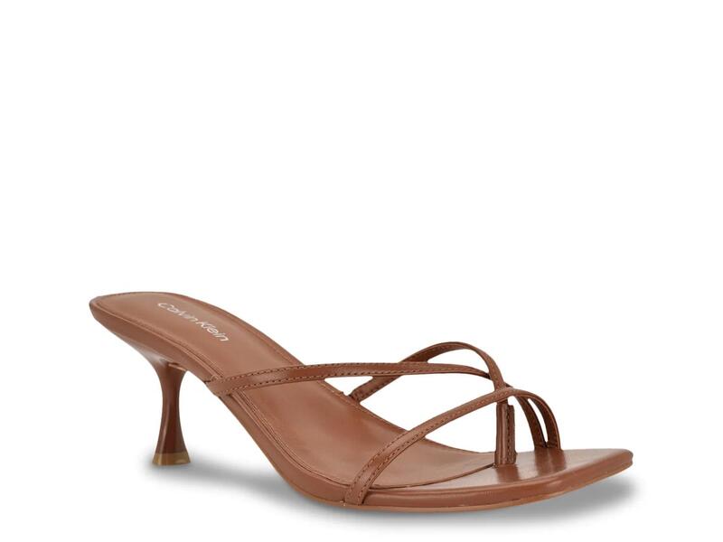 カルバンクライン レディース シューズ サンダル Calvin KleinAxella Sandal Dark Natural Beige ベージュ コンフォートサンダル-レディース靴