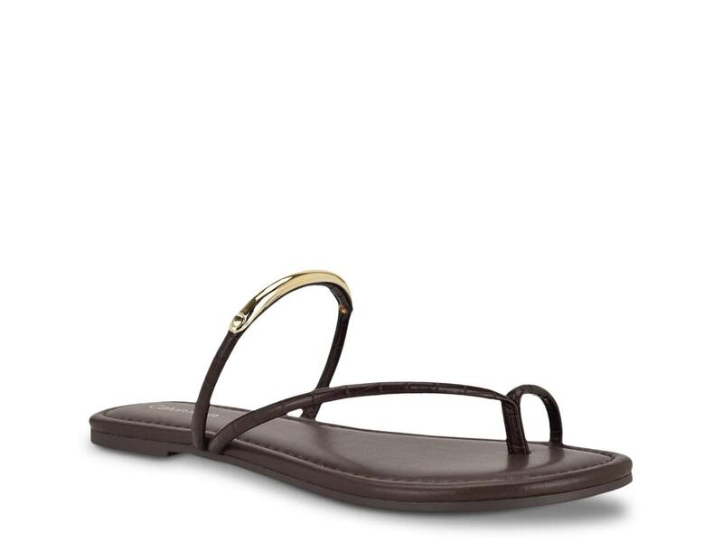 カルバンクライン レディース シューズ サンダル Calvin KleinBienna Sandal Dark Brown 赤銅色