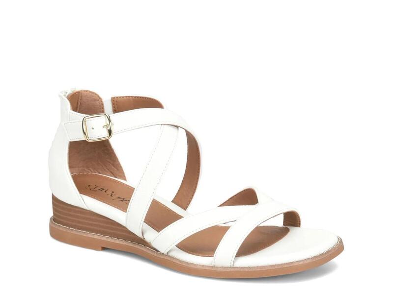 ユーロホンブルグ帽 レディース シューズ サンダル EurosoftMysti Wedge Sandal White 白いこと