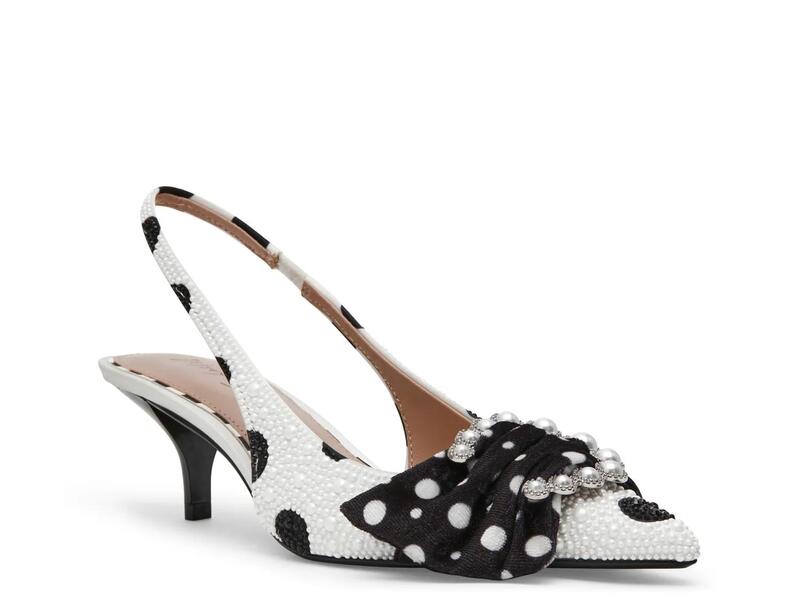 ベッツィジョンソン レディース シューズ パンプス Betsey JohnsonBryanna Pump White/Black Polka Dot 白いこと