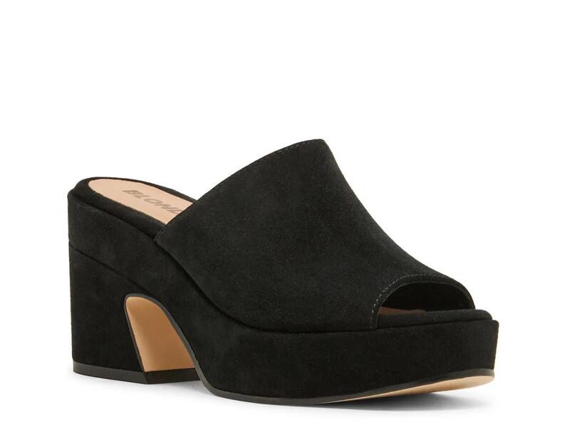 金髪 レディース シューズ サンダル BlondoMelinda Waterproof Sandal Black Suede 黒いこと コンフォートサンダル-レディース靴
