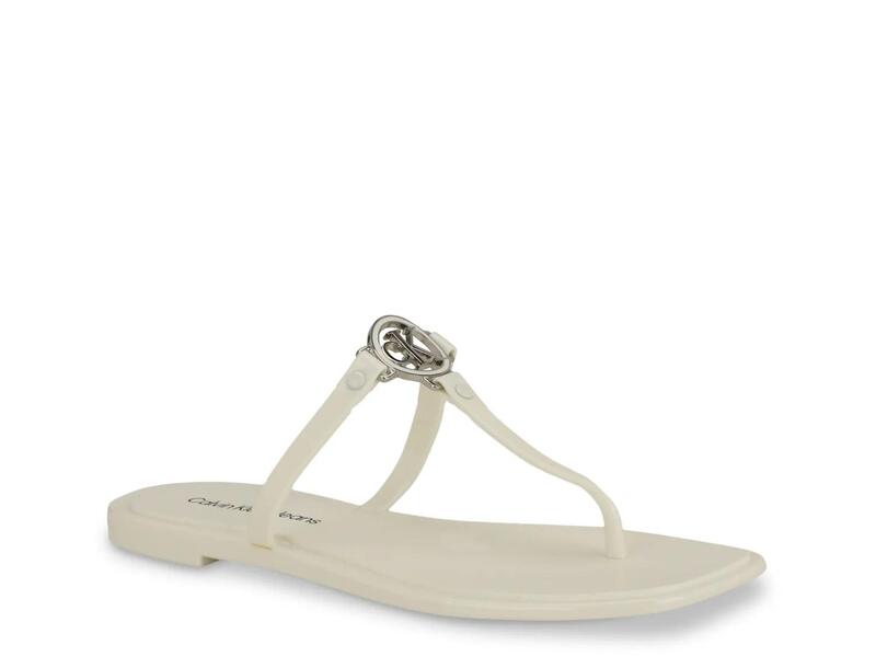 カルバンクライン レディース シューズ サンダル Calvin KleinEllye Sandal White 白いこと