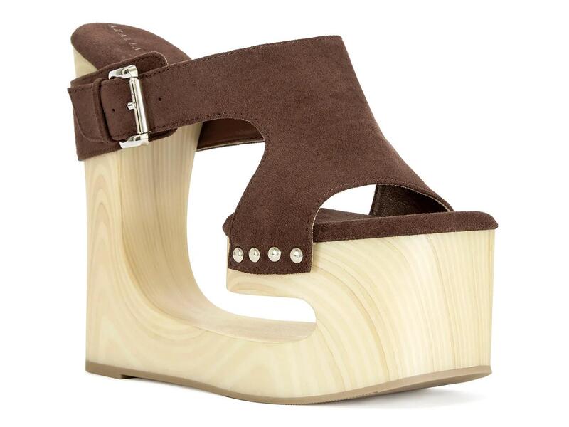アザレア 一 レディース シューズ サンダル Azalea WangElgedi Wedge Sandal Dark Brown 赤銅色