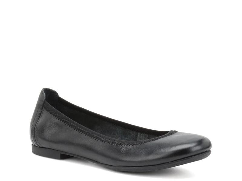 ボーン レディース シューズ パンプス BornJulianne Flat Black Leather 黒いこと