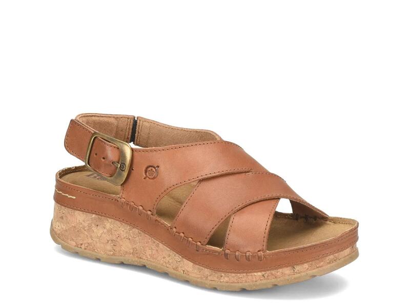 ボーン レディース シューズ サンダル BornKavala Wedge Sandal Brown ブラウン｜ReVida 店