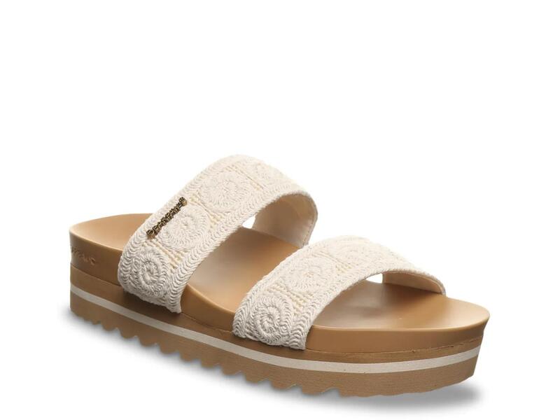 ベアパウ レディース シューズ サンダル BearpawMandy Wedge Sandal Cream 皮膚軟化剤