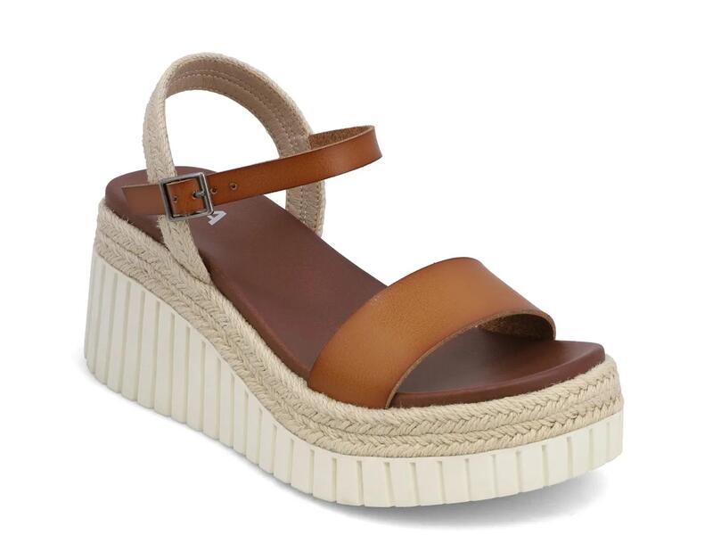 ミア レディース シューズ サンダル MiaYanis Espadrille Wedge Sandal Brown ブラウン｜ReVida 店