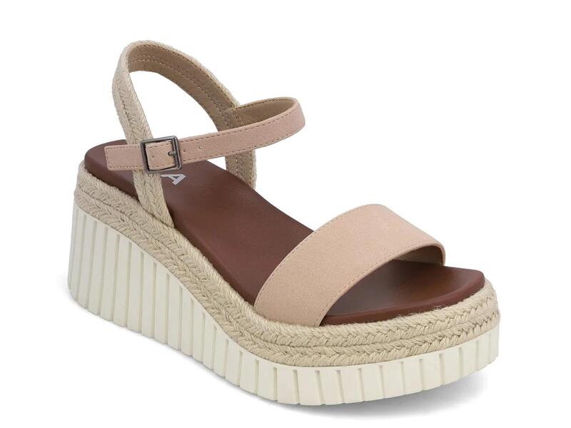 ミア レディース シューズ サンダル MiaYanis Espadrille Wedge Sandal Blush ブラッシュ｜ReVida 店