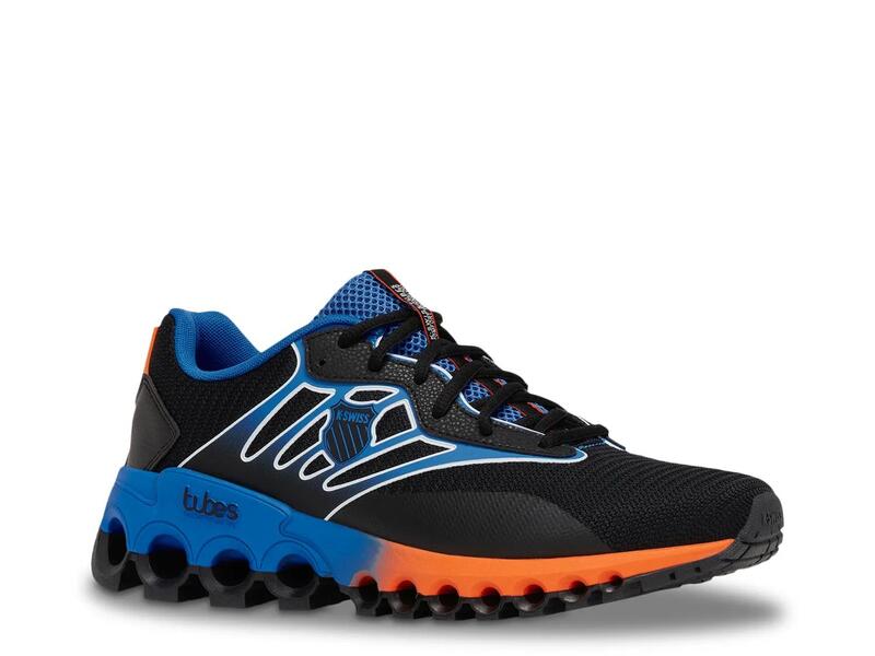 容れものイス メンズ シューズ スニーカー K-SwissTubesport Running Shoe - Men\u0027s Black/Blue 黒いこと