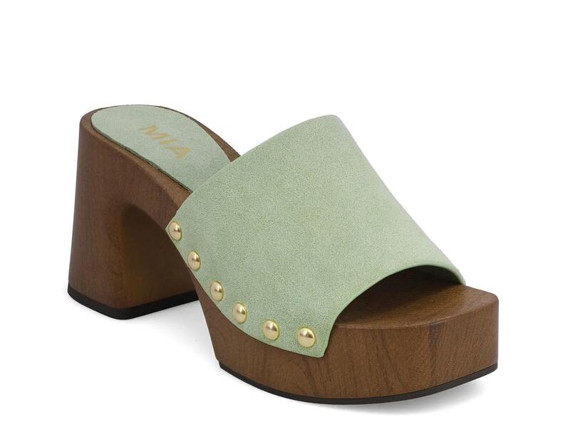 ミア レディース シューズ サンダル プラットフォーム MiaEmmerie Platform Sandal Pistachio Suede｜ReVida 店