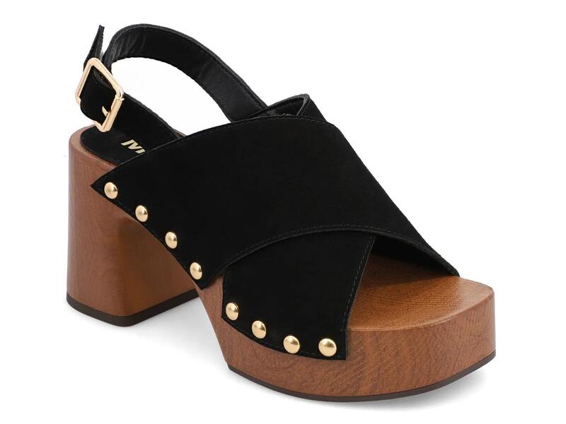 ミア レディース シューズ サンダル プラットホーム MiaEudora Platform Sandal Black 黒いこと