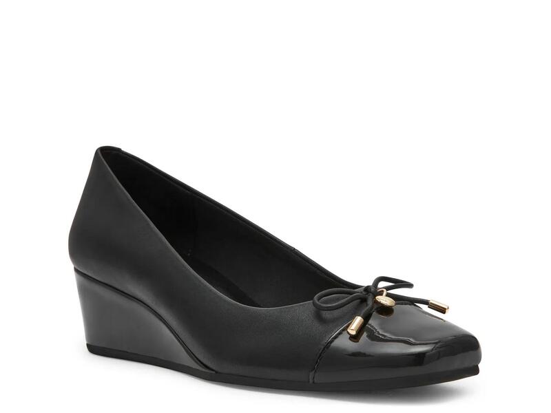アンクライン レディース シューズ パンプス Anne KleinWaiter Wedge Pump Black 黒いこと