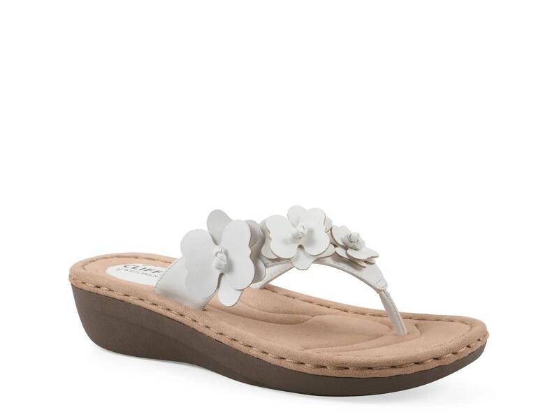 クリフバイホワイトマウンテン レディース シューズ サンダル Cliffs by White MountainCassilia Wedge Sandal White ホワイト｜ReVida 店