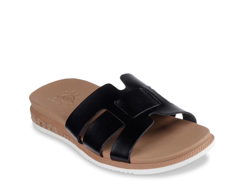 スケッチャーズ レディース シューズ サンダル SkechersBOBS Desert Kiss Peak Look Sandal Black ブラック｜ReVida 店