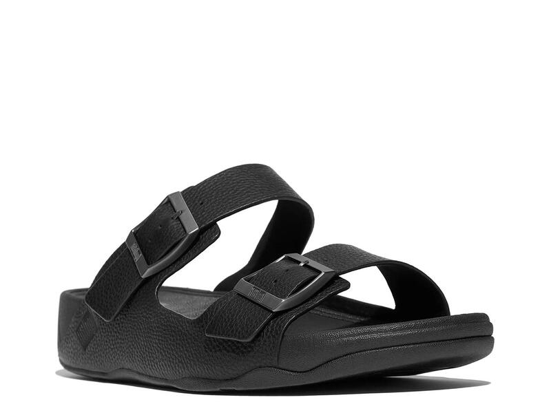 相応うフロップ メンズ シューズ サンダル FitFlopGogh Sandal Black Leather 黒いこと