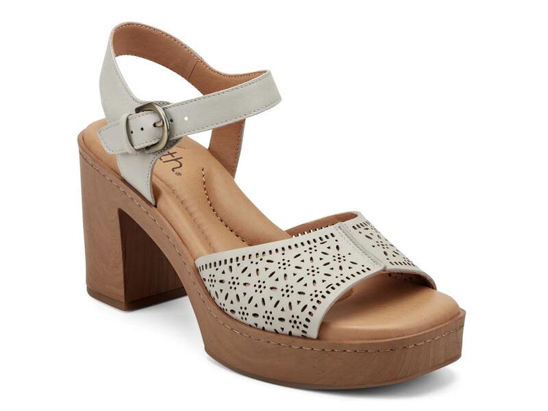 地べた レディース シューズ サンダル プラットホーム EarthQuinty Platform Sandal Ivory 象牙色