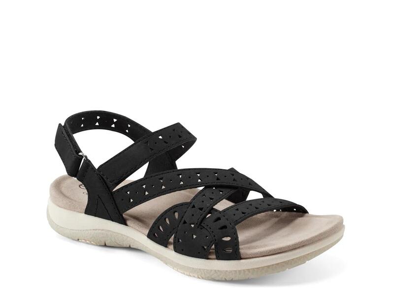 地びた レディース シューズ サンダル EarthSeravi Sandal Black 黒いこと