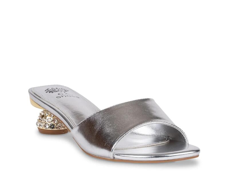 ジーシーシューズ レディース サンダル GC ShoesNoho Sandal Silver Metallic しろがね色