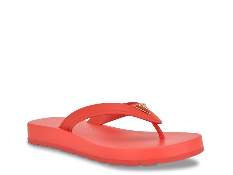 ゲス レディース シューズ サンダル GuessCandry Sandal Orange オレンジ｜ReVida 店