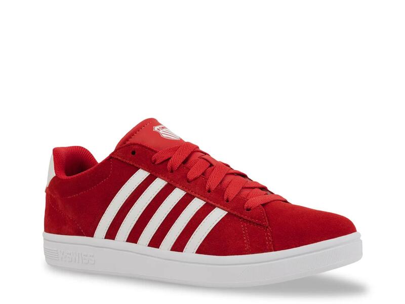 容れものイス メンズ シューズ スニーカー K-SwissCourtiebreak II Sneaker - Men\u0027s Red Suede 赤いこと