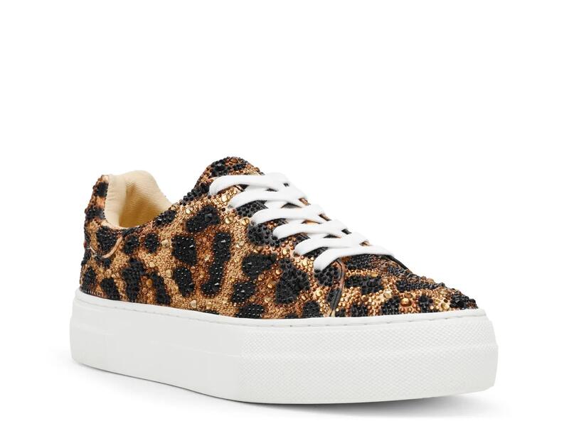ベッツィジョンソン レディース シューズ スニーカー プラットホーム Betsey JohnsonSidny Platform Sneaker Animal Print 毛の荒物